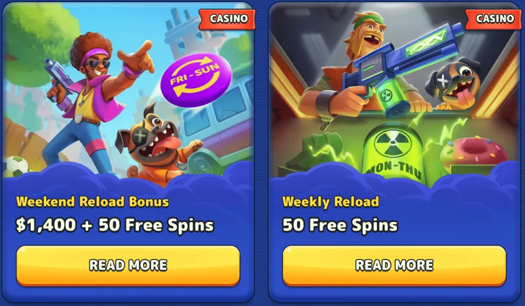 Reload Offers & Ongoing Deals at Pistolo Casino